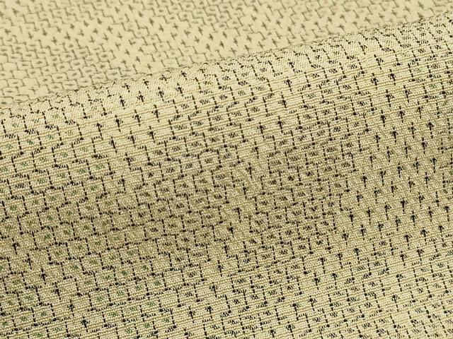 平和屋着物■本塩沢　110亀甲　草花文　正絹　逸品　DAAU1543xg