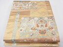 平和屋着物◎六通柄袋帯 向かい鳥舞蝶花文 金銀糸 逸品 CAAG0767fb