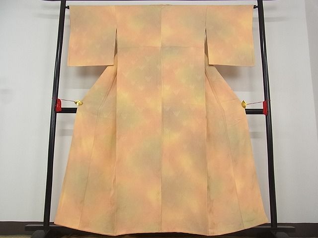 平和屋着物■上質な小紋 舞葉地紋 暈し染 正絹 逸品 AAAD8375Bwt