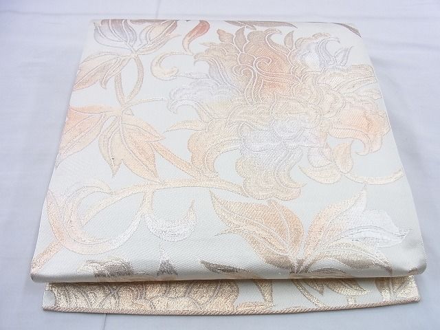 平和屋着物◎六通柄袋帯 花唐草文 金糸 逸品 BAAG5835jm