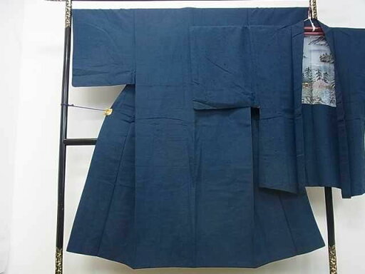 平和屋着物■男性 紬 アンサンブル 色無地 紺色 逸品 DAAF5178ma 平和屋着物■男性 紬 アンサンブル 色無地 紺色 逸品 DAAF5178ma
