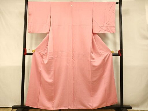 平和屋着物■上質な色無地 紅梅色 正絹 逸品 AAAT1471fw 平和屋着物■上質な色無地 紅梅色 正絹 逸品 AAAT1471fw