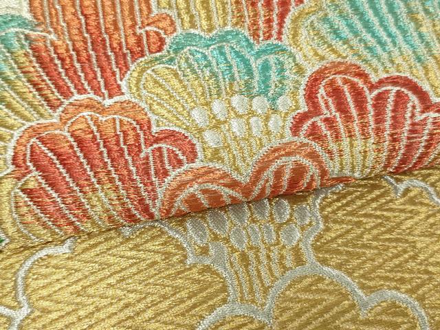 平和屋の平和屋着物▼六通柄袋帯 唐織 舞花文 金銀糸 正絹 逸品 DAAW9318sf｜アングル3