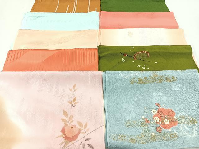 平和屋着物★和装小物　上質な帯揚げ　10枚セット　逸品　CAAM9716xe