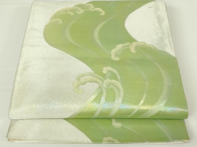 ■■■　サイズ　■■■ 長さ 422cm 幅 30.5cm程 ■■■　商品詳細　■■■ 【正絹・芯なし】 詳細に関しましては、画像をご確認ください。 大変上質な逸品になります。 お安く出品致しますので、是非この機会にいかがでしょうか？ ■■■　注意事項　■■■ ■モニター発色の具合により色合いが異なる場合がございます。 ■寸法は多少の誤差が生じる場合がございますのでご了承ください。 ■縫込みの長さ