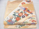平和屋着物◎六通柄袋帯 唐織 鳳凰吉祥花文 金糸 逸品 BAAF3631fk