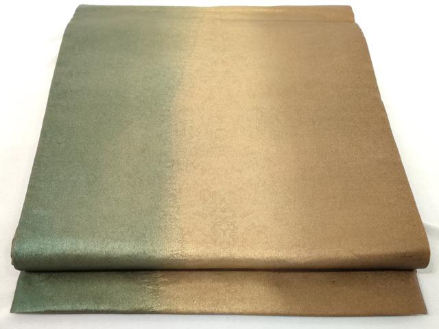 平和屋着物◎全通柄袋帯　霞文　引箔　正絹　逸品　AAAL5360az