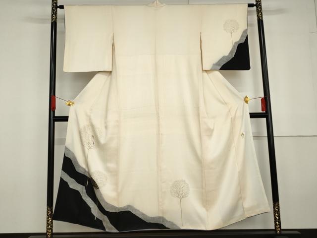 大島明（着物｜和服）：レディースファッションの通販 卸問屋本決算SALE染織デザイナー 大島明 【京かんざし】3911★大島明 染織デザイナー　訪問着　孔雀 新古品しつけ付き　未着用★即決送料無料