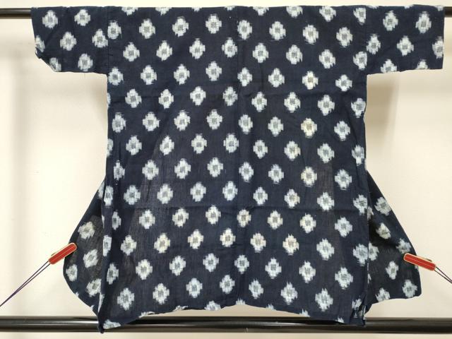平和屋着物[]久留米絣　単衣　女の子　子供　3歳　絣