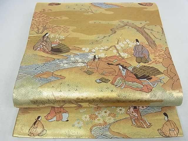 平和屋着物◎西陣 六通柄袋帯 京洛百景 金糸 逸品 DAAE1936ma