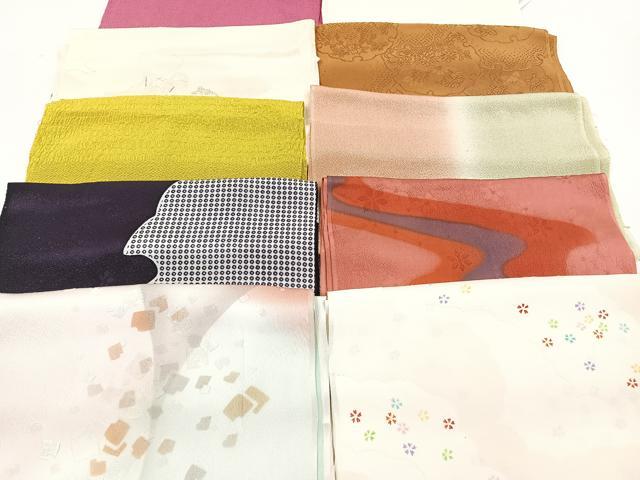 平和屋着物★和装小物　上質な帯揚げ　10枚セット　逸品　CAAM3032xi