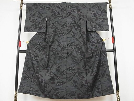 平和屋着物■上質な紬 枝花文 正絹 逸品 AAAH1965Abr 平和屋着物■上質な紬 枝花文 正絹 逸品 AAAH1965Abr