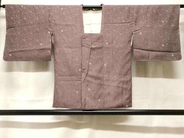 Full-Length Under-Kimono - 平和屋着物＃道行コート　花唐草文　正絹　逸品　CABF3968ev