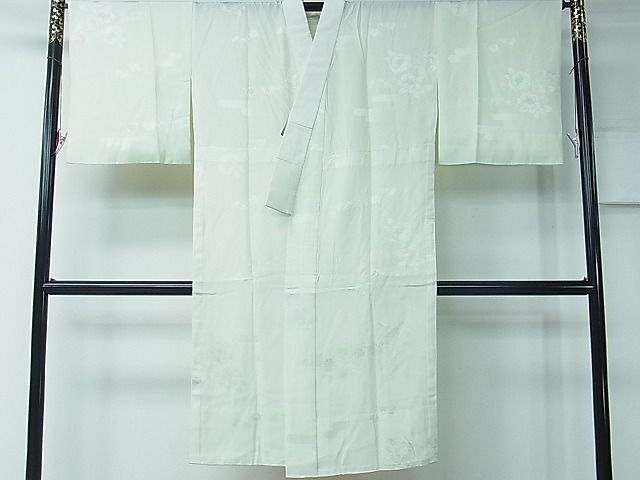 平和屋着物■上質な長襦袢 無双仕立て エ霞草花地紋 暈し染め 逸品 CAAF6828ch
