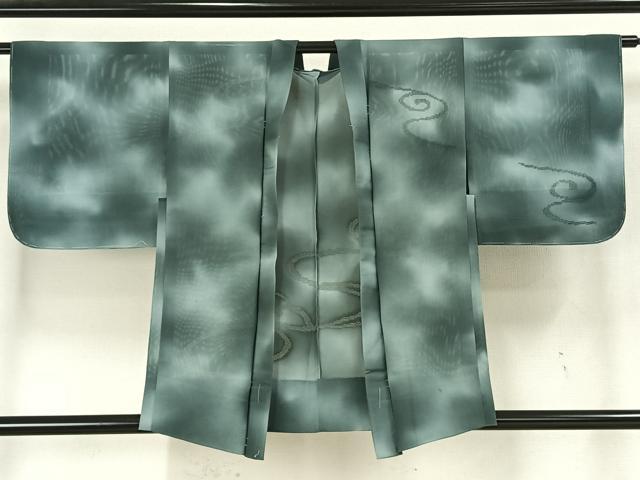 Haori - 平和屋着物▽羽織　スリーシーズン　春夏秋　塵除け　絽　流水文　暈し染め　正絹　逸品　未使用　AAAX5104fy
