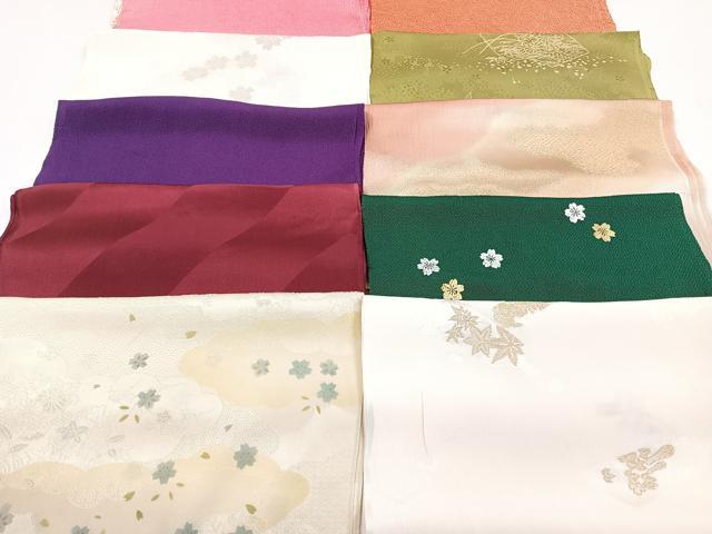 平和屋着物★和装小物　上質な帯揚げ　10枚セット　逸品　CAAM3036xi