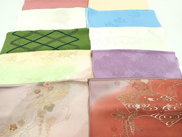 平和屋着物★和装小物　上質な帯揚げ　10枚セット　逸品　CAAM3037xi