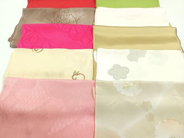 平和屋着物★和装小物　上質な帯揚げ　10枚セット　逸品　CAAM3039xi