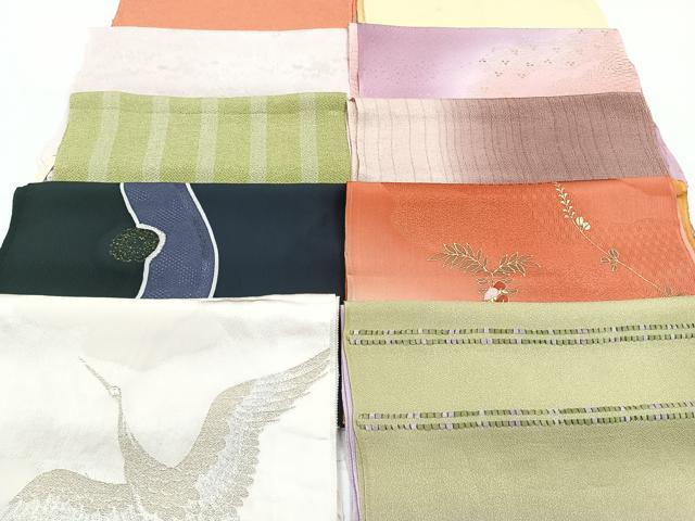 平和屋着物★和装小物 上質な帯揚げ 10枚セット 逸品 CAAM3047xi