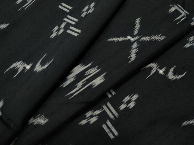 平和屋着物●上質な紬　絣文様　正絹　逸品　CAAS6981yc