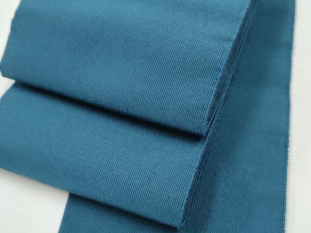 平和屋着物●男性 爪掻き本綴れ 角帯 鉄御納戸色 正絹 逸品 CABA0987hy