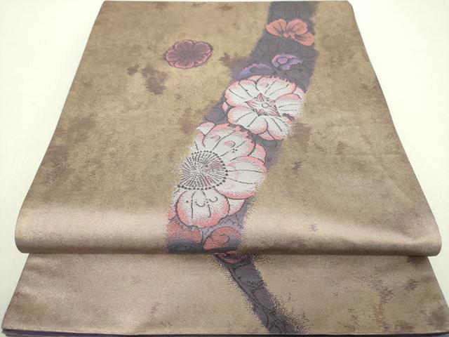 平和屋着物●西洞院辻が花 大脇一心 六通柄袋帯 辻が花 金糸 引箔 正絹 逸品 未使用 DAAV6057ps