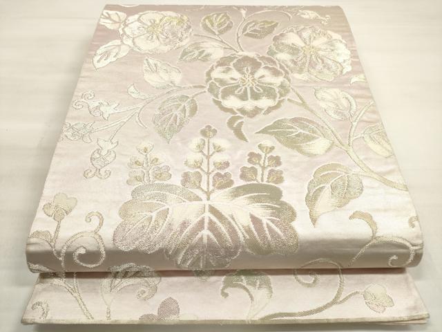 Rakuten - 平和屋着物◎六通柄袋帯 唐織 花唐草文 金銀糸 正絹 逸品 DABE2259xg
