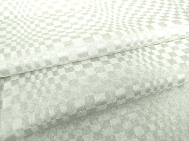 平和屋着物●上質な小紋　変わり市松地紋　正絹　逸品　DAAS3714ps
