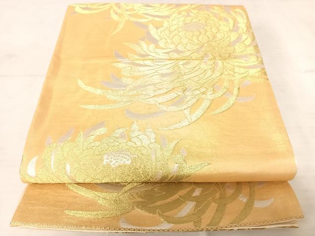 平和屋着物◎六通柄袋帯　乱菊　金糸　正絹　逸品　AAAU9991yx