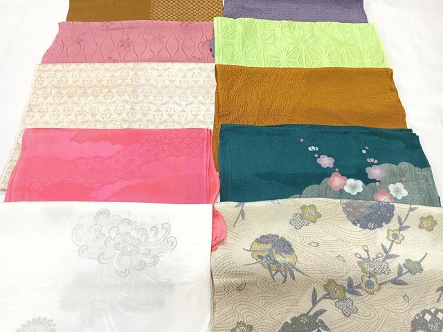 平和屋着物★和装小物　上質な帯揚げ　10枚セット　逸品　CAAM3075xi