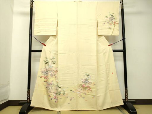 平和屋着物●本加賀友禅作家 和泉衛知 訪問着 風景文 暈し染め 正絹 逸品 DAAT1321tw 平和屋着物●本加賀友禅作家 和泉衛知 訪問着 風景文 暈し染め 正絹 逸品 DAAT1321tw