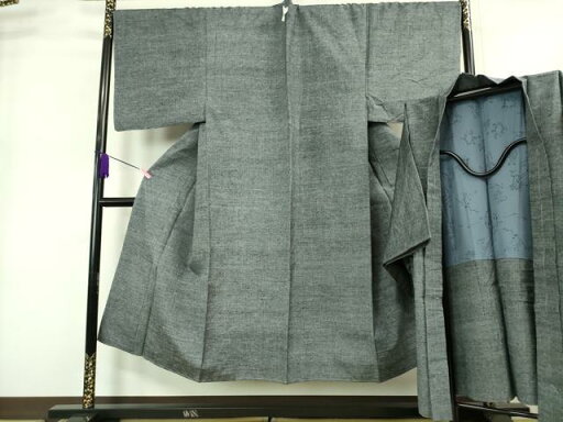 平和屋着物■極上 男性 紬 アンサンブル 長羽織 灰色 羽裏・鳥獣戯画 逸品 未使用 DZAA9202kh5 平和屋着物■極上 男性 紬 アンサンブル 長羽織 灰色 羽裏・鳥獣戯画 逸品 未使用 DZAA9202kh5