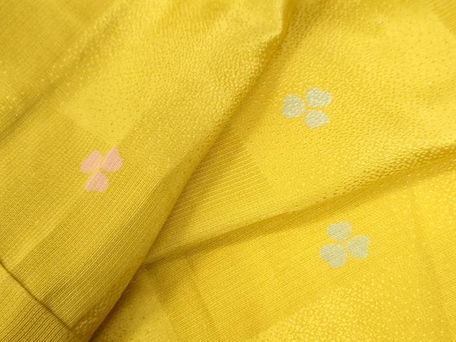 平和屋着物●長襦袢 無双仕立て 市松舞花地紋 正絹 逸品 CAAU3174yc