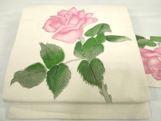 売り切りセール!!薔薇　バラ　名古屋帯　正絹 楽天市場】薔薇 名古屋帯の通販