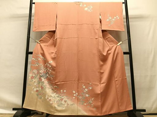 平和屋着物■訪問着 花籠文 暈し染め 金彩 正絹 逸品 CAAS7915ua 平和屋着物■訪問着 花籠文 暈し染め 金彩 正絹 逸品 CAAS7915ua