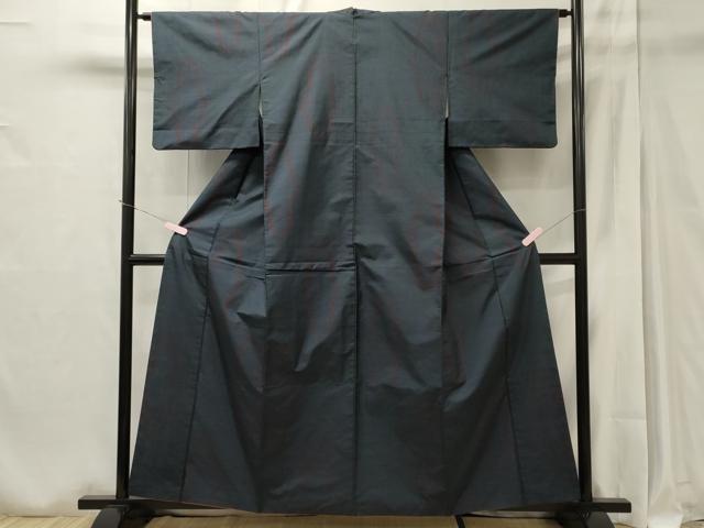 平和屋着物■本場大島紬　7マルキ　幾何学文　正絹　逸品　CAAT7969oy