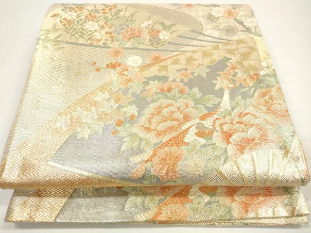 ■■■　サイズ　■■■ 長さ 432cm 幅 30.5cm程 ■■■　商品詳細　■■■ 【正絹】 詳細に関しましては、画像をご確認ください。 大変上質な逸品になります。 お安く出品致しますので、是非この機会にいかがでしょうか？ ■■■　注意事項　■■■ ■モニター発色の具合により色合いが異なる場合がございます。 ■寸法は多少の誤差が生じる場合がございますのでご了承ください。 ■縫込みの長さが左右非対称の場合は短い部分を記載しております。 左右非対称であってもご返品・お値引き等の保証は出来かねますので、ご了承の上ご購入をお願い致します。 ■シミ等のチェックには注意を払っておりますが、見落としがある場合もございますし、個人の見解も様々ですので神経質な方のご購入はお控えください。 ■箪笥に入っておりました着物や帯なので畳みシワや匂いがあるものもございます。 ■お休みは基本的に土日祝となりますが、その他臨時でお休みする場合がございますのでご了承ください。 ■商品の発送は平日のみの発送となります。 ■夜間と土曜、日曜日はお問い合わせの回答が遅れる場合がございます。 ■当店では、お直し、紋入れ、お手入れ等は承っておりません。 ■生地の状態（ヤケ、経年劣化等）によってはサイズ直しが出来ない場合がございます。 その点もどうかご了承のうえ、ご購入をお願いいたします。 ■弊社で取り扱う商品は一点ものにつき、時期や在庫状況に応じて金額が変更となる場合がございます。 ■検針は行っておりません。予めご了承いただきますようお願いいたします。 ■【洗える着物】と記載のある商品におきましては、商品お届け後に洗濯を行ってしまってからのご返品にはご対応しかねます。 念の為、専門店でのお手入れをお願いいたします。 ■着物のサイズ目安は下記を参考ください↓ ＜女性着物＞　お端折り次第で＋5cm　−1cmが着用可能サイズ 　例）身丈170cmの場合、身長160cm〜175cm ＜男性着物＞　身丈＋約25cm〜27cm程が適応身長 　例）身丈155cmの場合、身長180〜182cm