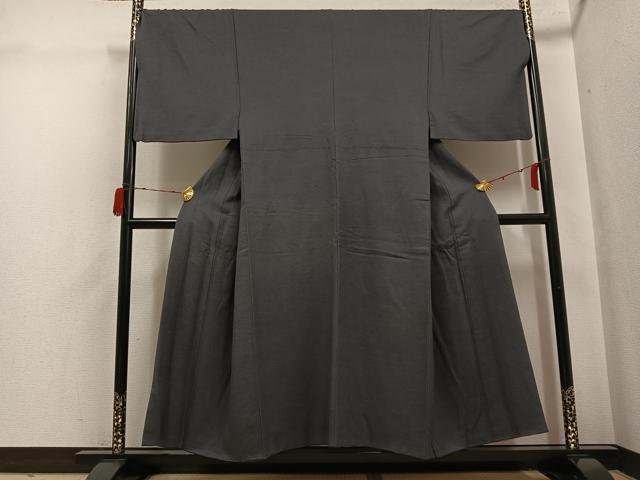 Other - 平和屋着物●男性　お召　墨色　正絹　逸品　AABH3824ph