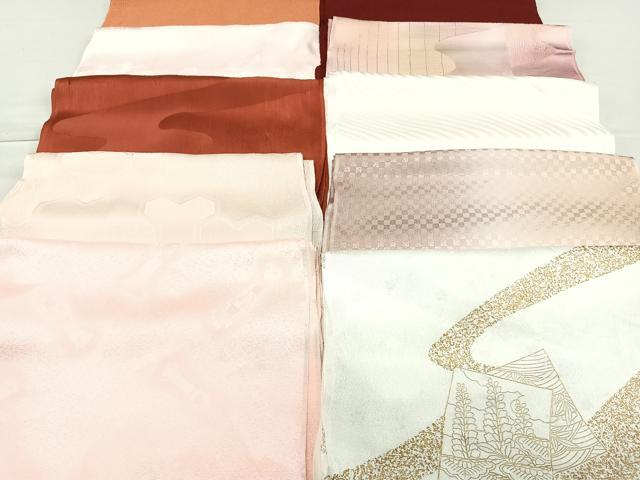 ■■■　商品詳細　■■■ 【正絹】 状態は特に目立ったシミ汚れなどもなく大変良い状態です。 大変上質な極上の逸品になります。 お安く出品致しますので、 ■■■　注意事項　■■■ ■モニター発色の具合により色合いが異なる場合がございます。 ■寸法は多少の誤差が生じる場合がございますのでご了承ください。 ■縫込みの長さが左右非対称の場合は短い部分を記載しております。 左右非対称であってもご返品・お値引き等の保証は出来かねますので、ご了承の上ご購入をお願い致します。 ■シミ等のチェックには注意を払っておりますが、見落としがある場合もございますし、個人の見解も様々ですので神経質な方のご購入はお控えください。 ■箪笥に入っておりました着物や帯なので畳みシワや匂いがあるものもございます。 ■お休みは基本的に土日祝となりますが、その他臨時でお休みする場合がございますのでご了承ください。 ■商品の発送は平日のみの発送となります。 ■夜間と土曜、日曜日はお問い合わせの回答が遅れる場合がございます。 ■当店では、お直し、紋入れ、お手入れ等は承っておりません。 ■生地の状態（ヤケ、経年劣化等）によってはサイズ直しが出来ない場合がございます。 その点もどうかご了承のうえ、ご購入をお願いいたします。 ■弊社で取り扱う商品は一点ものにつき、時期や在庫状況に応じて金額が変更となる場合がございます。 ■検針は行っておりません。予めご了承いただきますようお願いいたします。 ■【洗える着物】と記載のある商品におきましては、商品お届け後に洗濯を行ってしまってからのご返品にはご対応しかねます。 念の為、専門店でのお手入れをお願いいたします。 ■着物のサイズ目安は下記を参考ください↓ ＜女性着物＞　お端折り次第で＋5cm　−1cmが着用可能サイズ 　例）身丈170cmの場合、身長160cm〜175cm ＜男性着物＞　身丈＋約25cm〜27cm程が適応身長 　例）身丈155cmの場合、身長180〜182cm