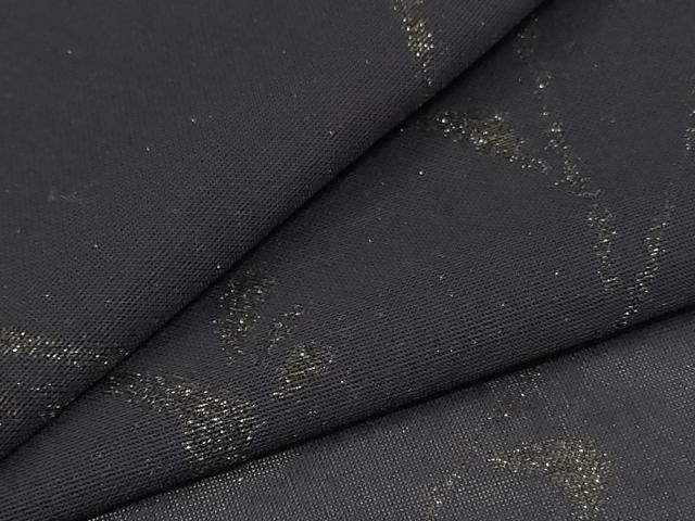 Summer Wear - 平和屋着物＊夏物　小紋　紗　枝花文　銀糸　正絹　逸品　AABA6515jd