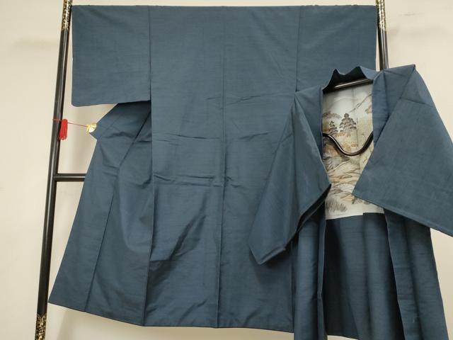 平和屋着物■男性 紬 アンサンブル 抽象文 正絹 逸品 AAAP7096iu