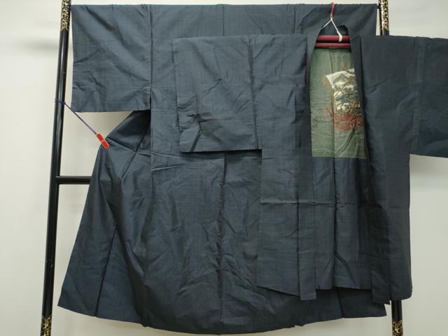 平和屋着物■男性 本場大島紬 アンサンブル 亀甲柄 正絹 逸品 DAAO5681ya