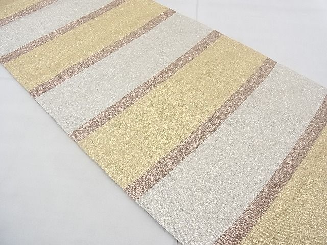 平和屋着物◎六通柄袋帯　唐織　綴れ　ワンポイント　正倉院　金銀糸　逸品　BAAE3114jm　