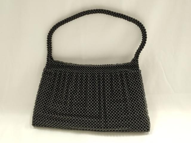 平和屋の平和屋着物●和装小物　和装バッグ　黒珊瑚　ブラックコーラル　ハンドバッグ　鑑別書付き　逸品　AABG0741ay｜アングル3