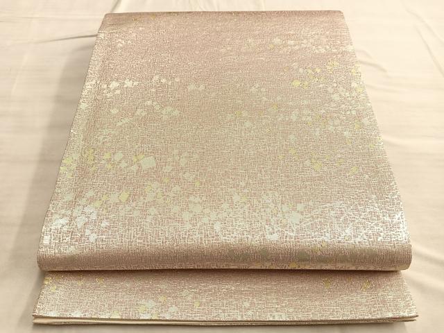 平和屋着物◎全通柄袋帯　蒔絵錦　金銀糸　正絹　逸品　BAAO0341du
