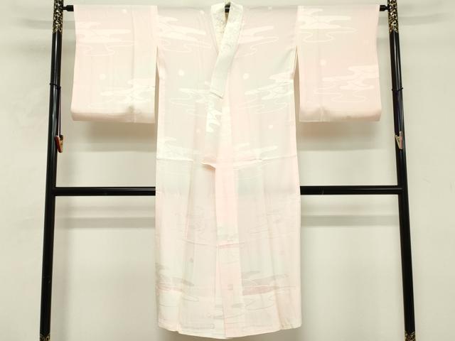 平和屋着物■長襦袢　無双仕立て　エ霞文　暈し染め　半衿刺繍　正絹　逸品　DABE7996cd