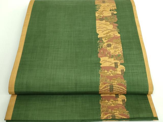 平和屋着物■極上　名門木屋太　今河織物　六通柄袋帯　風景間道　逸品　DZAA9284kh5