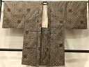 平和屋着物#本場大島紬 龍郷絣 長羽織 菱花文 正絹 逸品 CAAT5923id