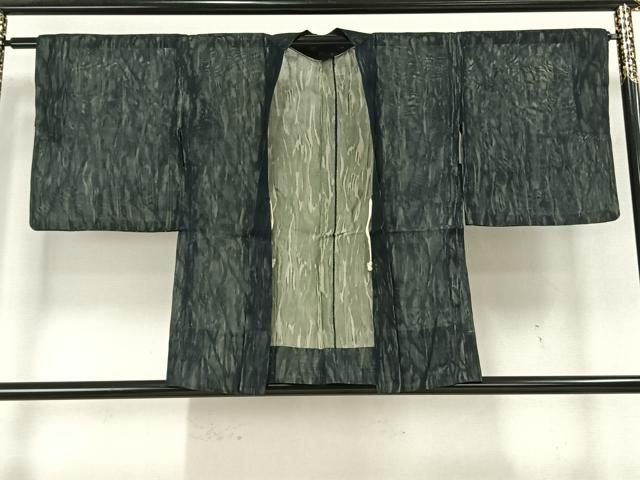 Haori - 平和屋着物▽羽織　スリーシーズン　春夏秋　塵除け　霞文　正絹　逸品　AAAX5138fy