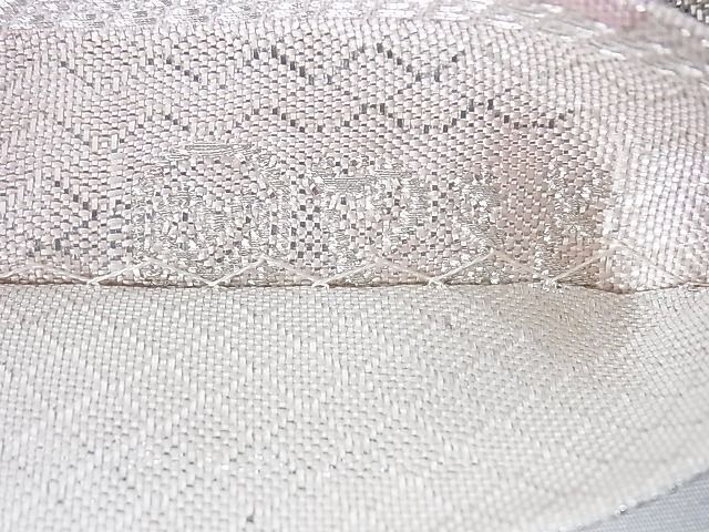 平和屋着物◎佐賀錦　六通柄袋帯　立涌吉祥文　銀糸　正絹　逸品　AAAI3448Abw